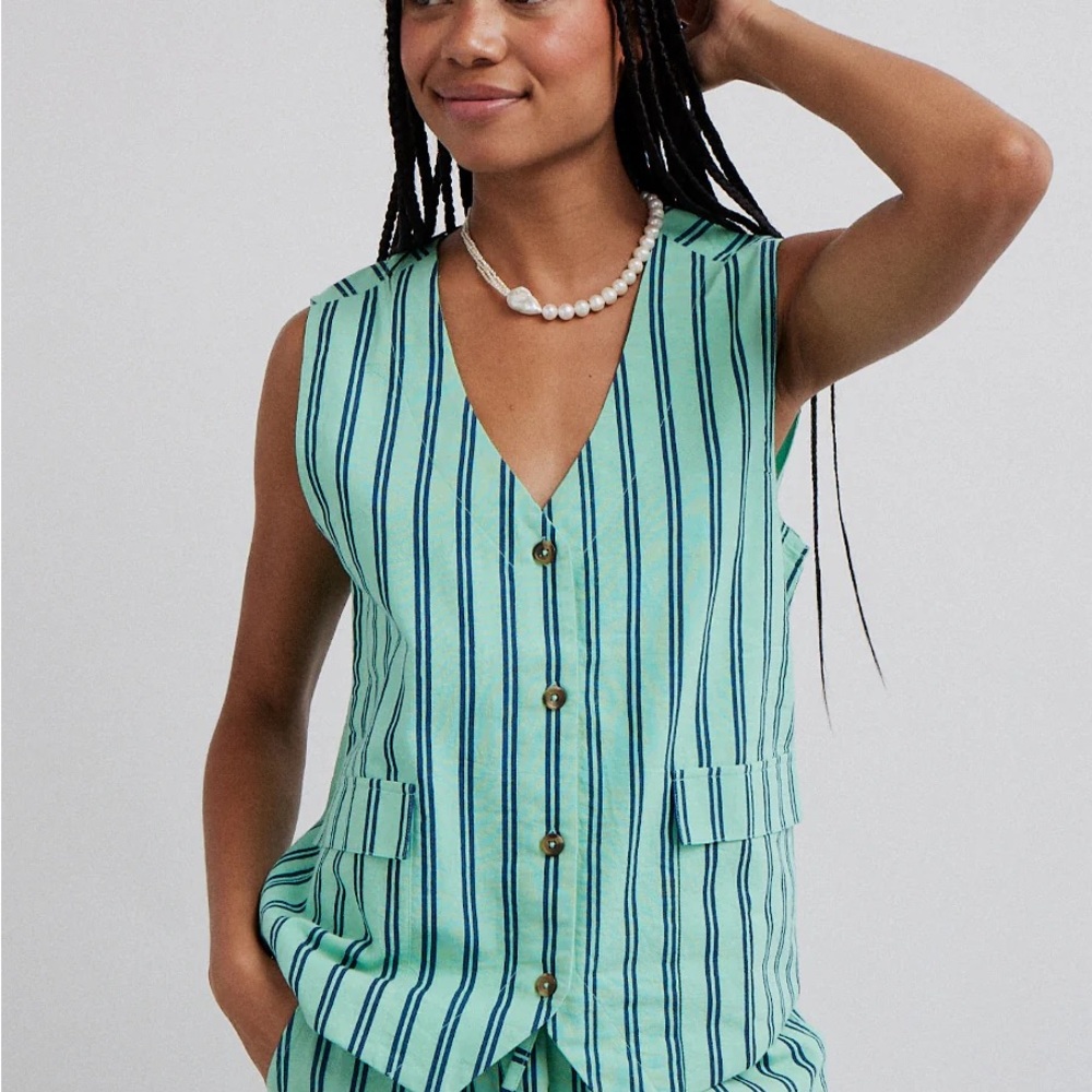 Damson Madder Mint Waistcoat